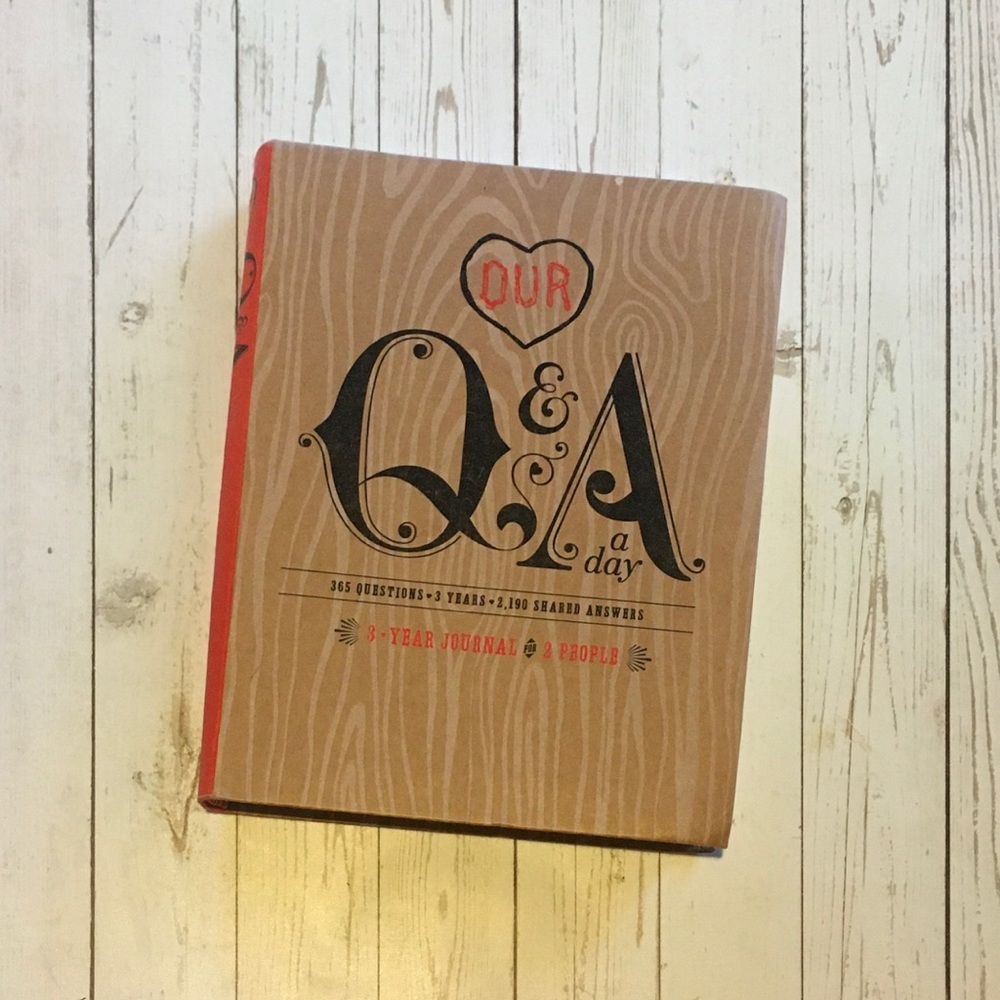 Our Q&A a day, 3 yr marriage journal-perfect gift